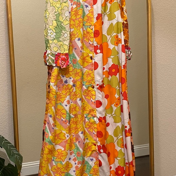 CeliaB Titanite Duster Kaftan in a multicolor floral mixed print Size S - Picture 5 of 12